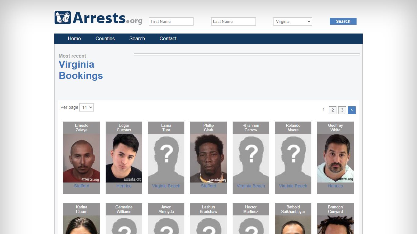 Virginia Arrests and Inmate Search