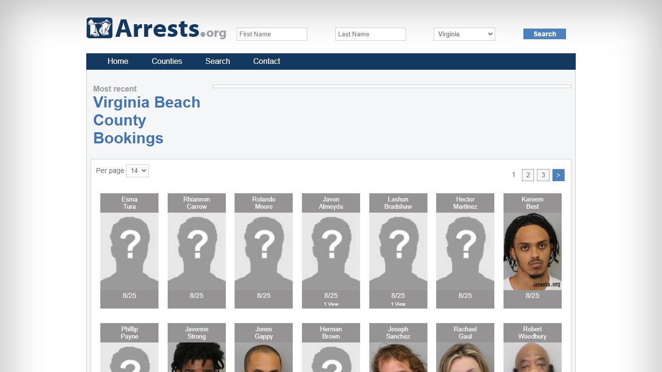 Virginia Beach County Arrests and Inmate Search