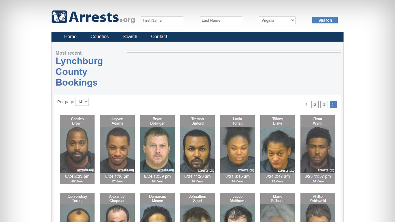 Lynchburg County Arrests and Inmate Search