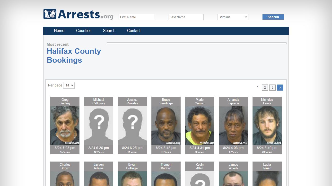 Halifax County Arrests and Inmate Search